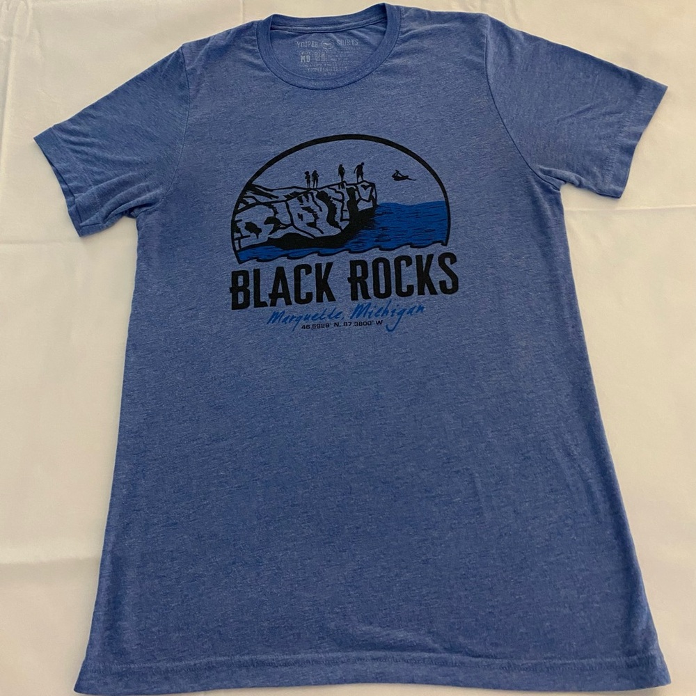 Yooper Shirts Black Rocks short sleeve T-shirt - Size M
